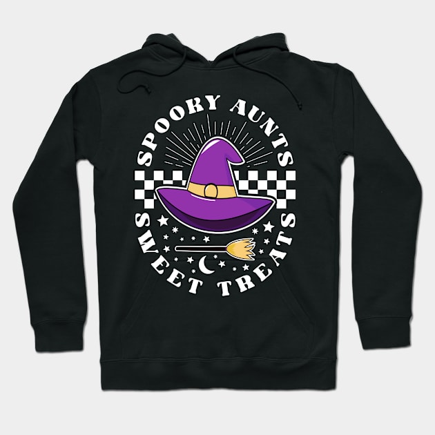 Halloween Funny Spooky Aunts Sweet Treats Hoodie by JaussZ